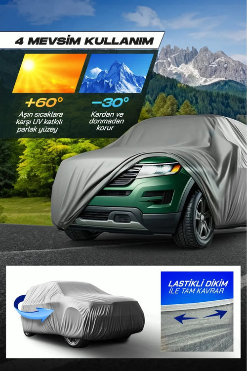 4 Mevsim Premium Oto Branda | Su Geçirmez, UV Korumalı, Yırtılmaz